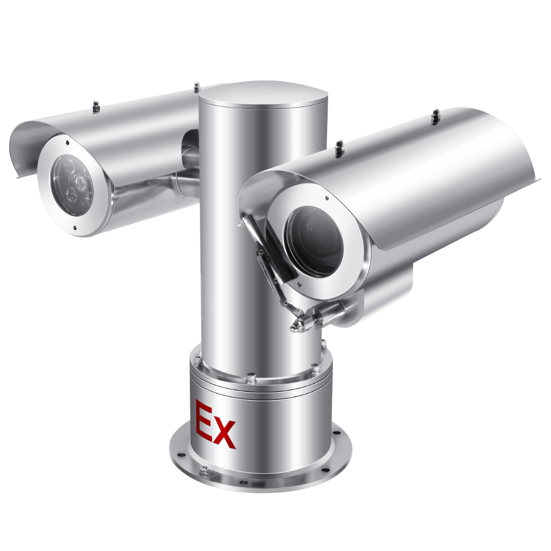 Exd CCTV Dual PTZ Bullet Camera - IECEx ATEX Hazardous Area Zone 1,2