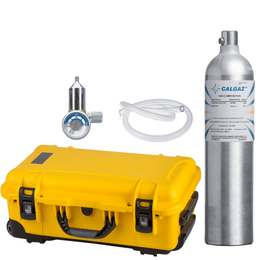 Gas Calibration Bump Test Kit for Personal Detectors | H2S,CO,O2,CH4 Bottle