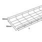 mesh cable tray size